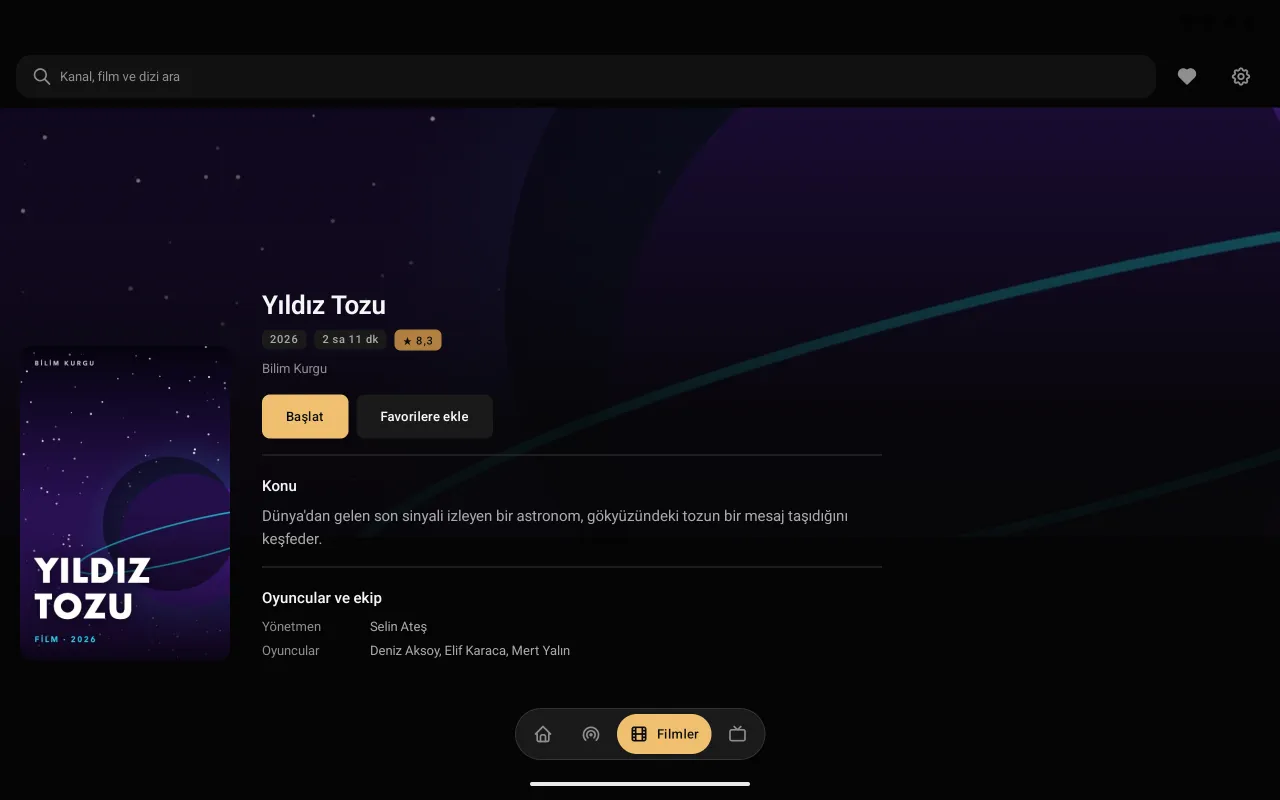 Premium Player am Computer: Filmdetails