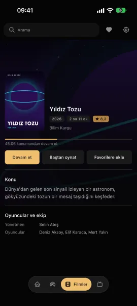 Premium Player telefonda: film ayrıntısı